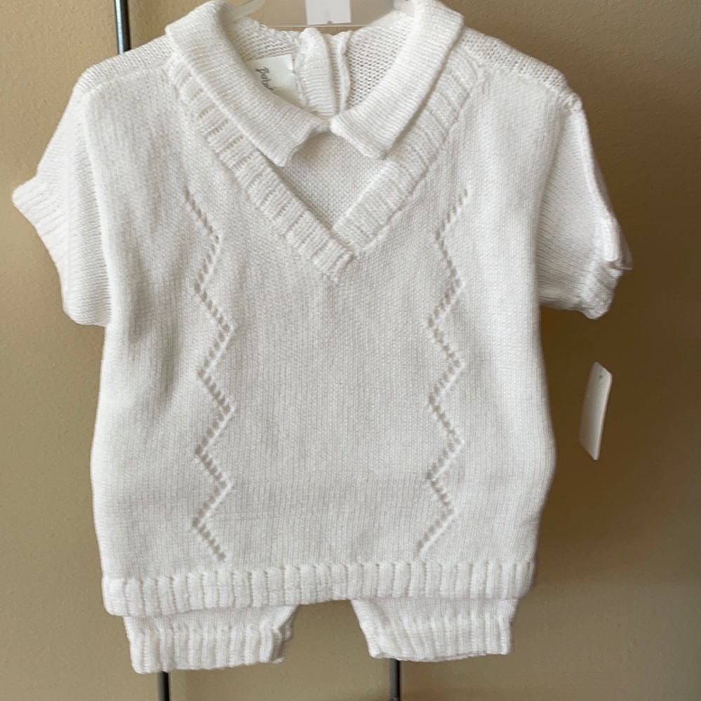 NWT Boys 2 piece knit outfit. 3 months
